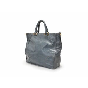 Prada Bag Blue Tote Calfskin